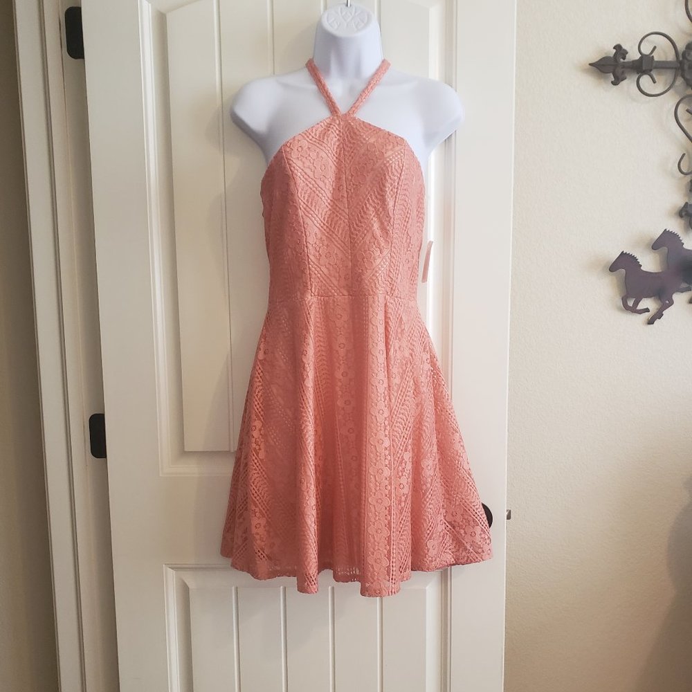 🌻HP🌻Midnight Doll Peach Cocktail Dress NWT